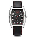 Gents Football Leather Strap Watch