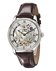 Rotary Gents Skeleton Dial Watch