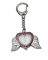 Ladies Angel Wings Keyring Clock