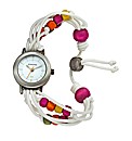 Kahuna Brown Bead Tie Watch