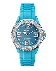 Ladies Glitzy Dial Colour Watch