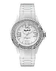 Ladies Glitzy Dial Colour Watch