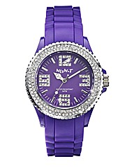 Ladies Glitzy Dial Colour Watch