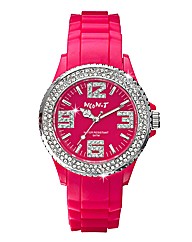 Ladies Glitzy Dial Colour Watch