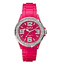 Ladies Glitzy Dial Colour Watch