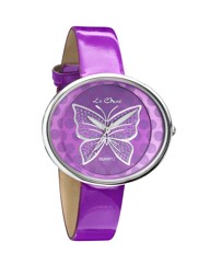 Butterfly Oval Dial Strap Watch
