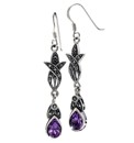 Sterling Silver Marcasite Drop Earrings