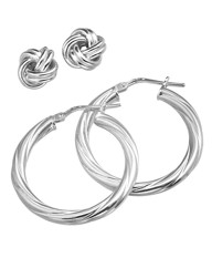 Sterling Silver Earrings Set