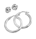 Sterling Silver Earrings Set