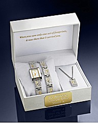 Ladies Personalised Two-tone Watch Set
