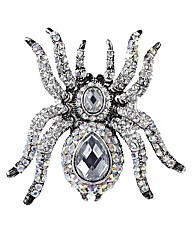 Glitzy Adjustable Spider Ring