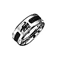 Stainless Steel Football Club Ring