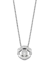 Stainless Steel Crest Football Pendant