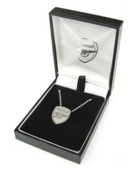 Stainless Steel Crest Football Pendant