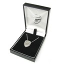 Stainless Steel Crest Football Pendant