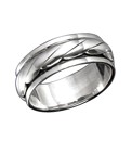 Sterling Silver Rope Band Ring