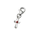 Sterling Silver Birthstone Cross Charm