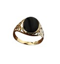 9 Carat Gold & Agate Signet Ring