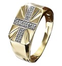 9 Carat Gold Diamond Set Ring
