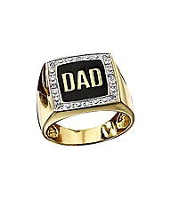 Gold-Plated Diamond Set Ring