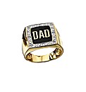 Gold-Plated Diamond Set Ring