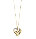 9 Carat Gold Personalised Heart Pendant