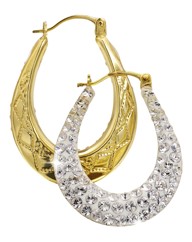 Evoke 9 Carat Gold Small Creole Earrings