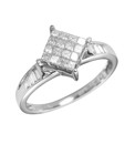 18 Carat White Gold 1/2 Ct Diamond Ring