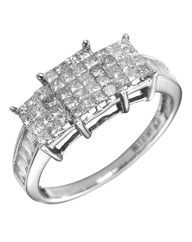 18 Carat White Gold 1 Carat Diamond Ring