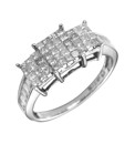 18 Carat White Gold 1 Carat Diamond Ring
