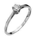 9 Carat White Gold 1/2ct Diamond Ring