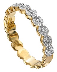 9 Carat Gold 1/4 Carat Diamond Band Ring