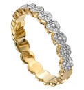 9 Carat Gold 1/4 Carat Diamond Band Ring