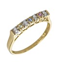 9 Carat Gold Multi-Sapphire Ring