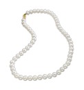 9 Carat Gold White Pearl Necklace