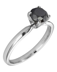 9 Carat White Gold Solitaire Ring