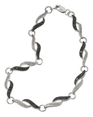 Sterling Silver Diamond Bracelet