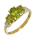 9 Carat Gold Peridot Ring