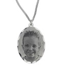 Sterling Silver Photo Pendant