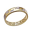 9 Carat Gold Footprints Band Ring