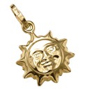 9 Carat Gold Sun Charm