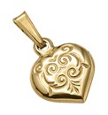 9 Carat Gold Heart Charm