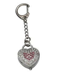 Heart Shaped Keyring Clock