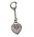 Heart Shaped Keyring Clock