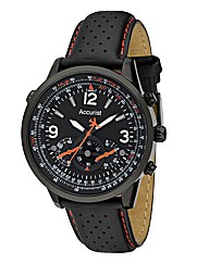 Accurist Chronograph Leather Strap Watch