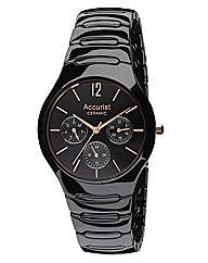 Accurist Gents Ceramic Bracelet Watch