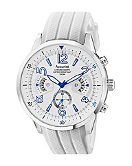 Accurist Gents White Chronograph Watch