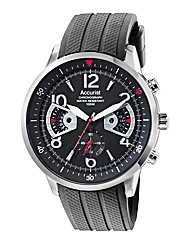 Accurist Gents Black Chronograph Watch
