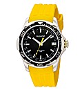 Accurist Gents Yellow Strap Watch