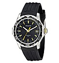 Accurist Gents Black Strap Watch
